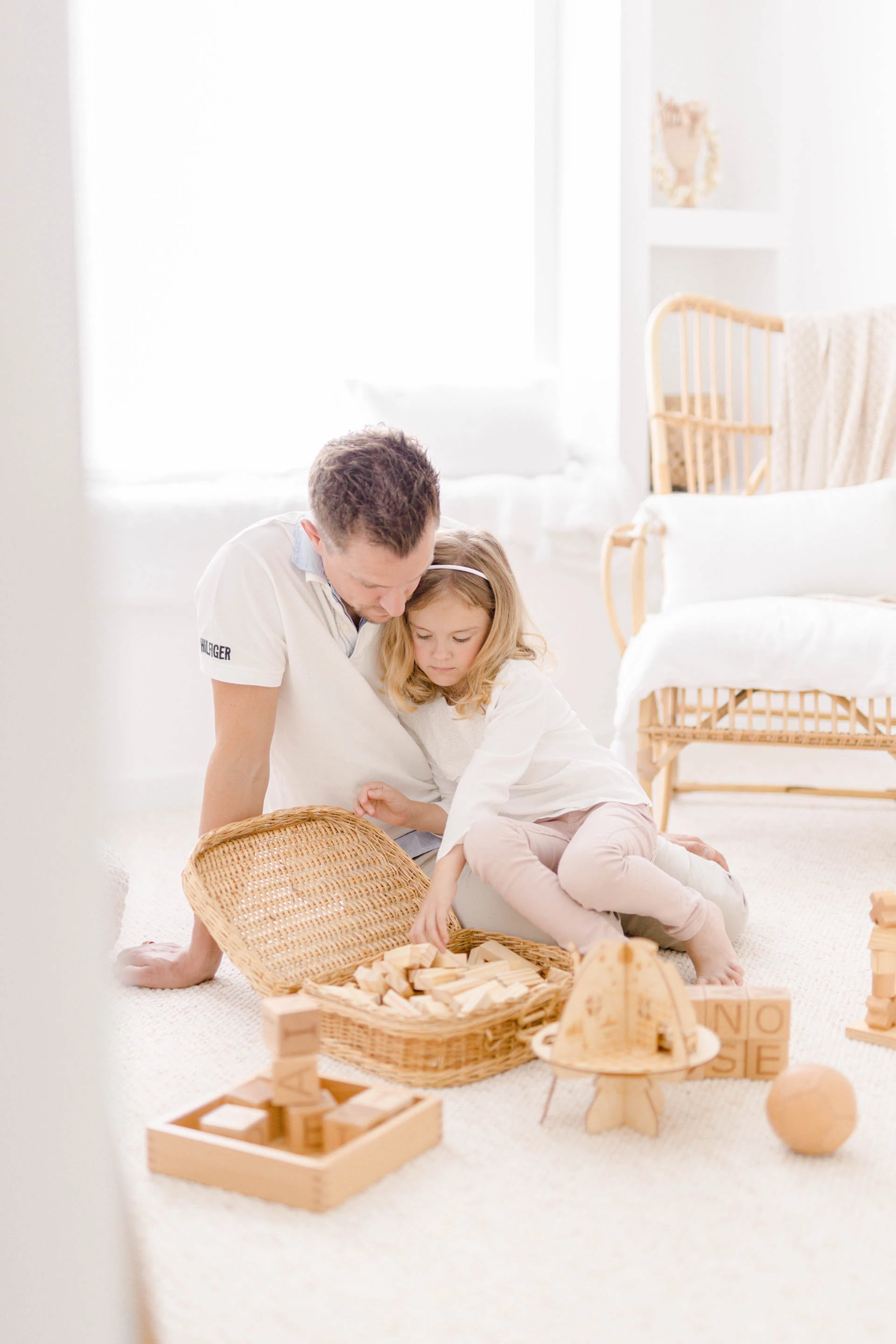 panier enfant osier jouer avec les enfants jouet